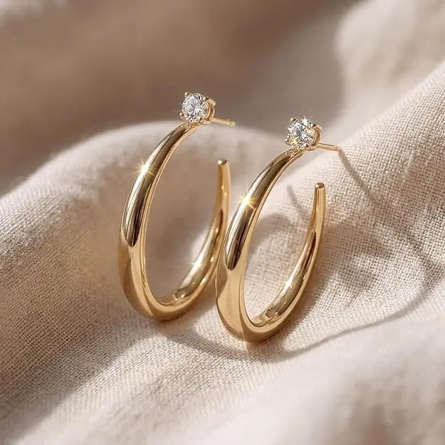 Chunky Hoop Earrings