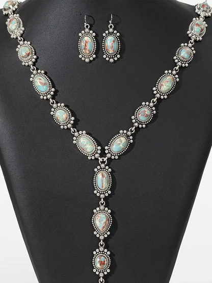 Boho Matching Necklace & Earrings Set