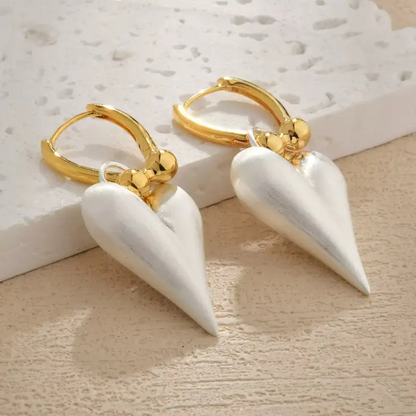 Heart Hoop Earrings