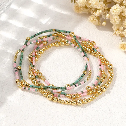 5pc Boho Beaded Bracelets