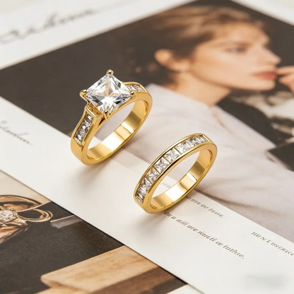 2pc Classic Timeless Ring Set