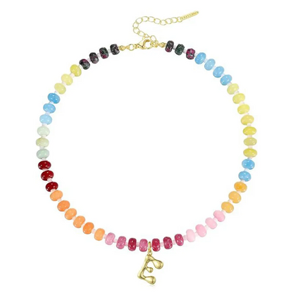 Colorful Bubble Letter Necklace