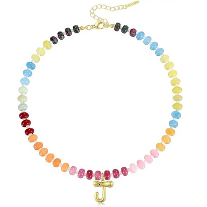 Colorful Bubble Letter Necklace