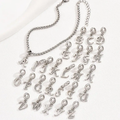 Initial Wheat Chain Anklet