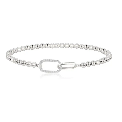 Beaded Infinity Link Bracelet