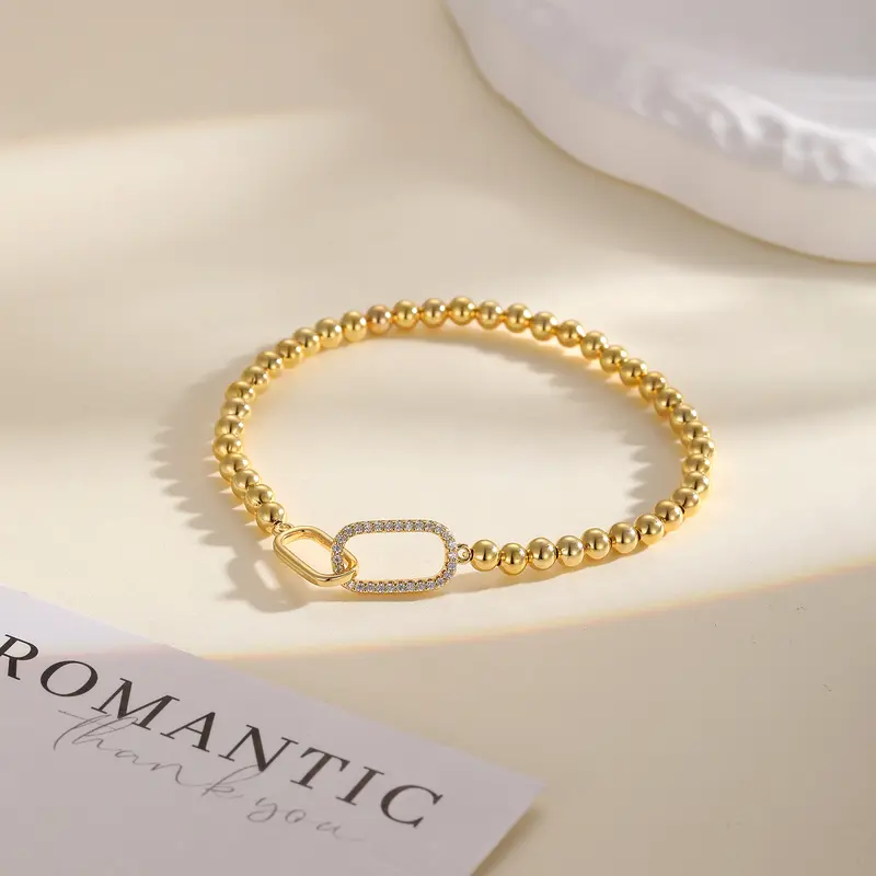 Beaded Infinity Link Bracelet