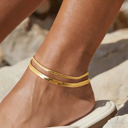 2pc Snake Chain Anklets
