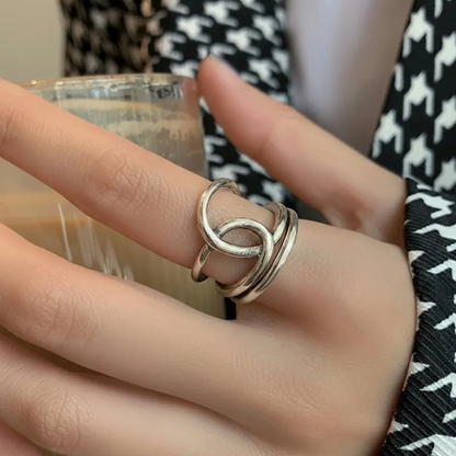 Boho Geometric Line Ring