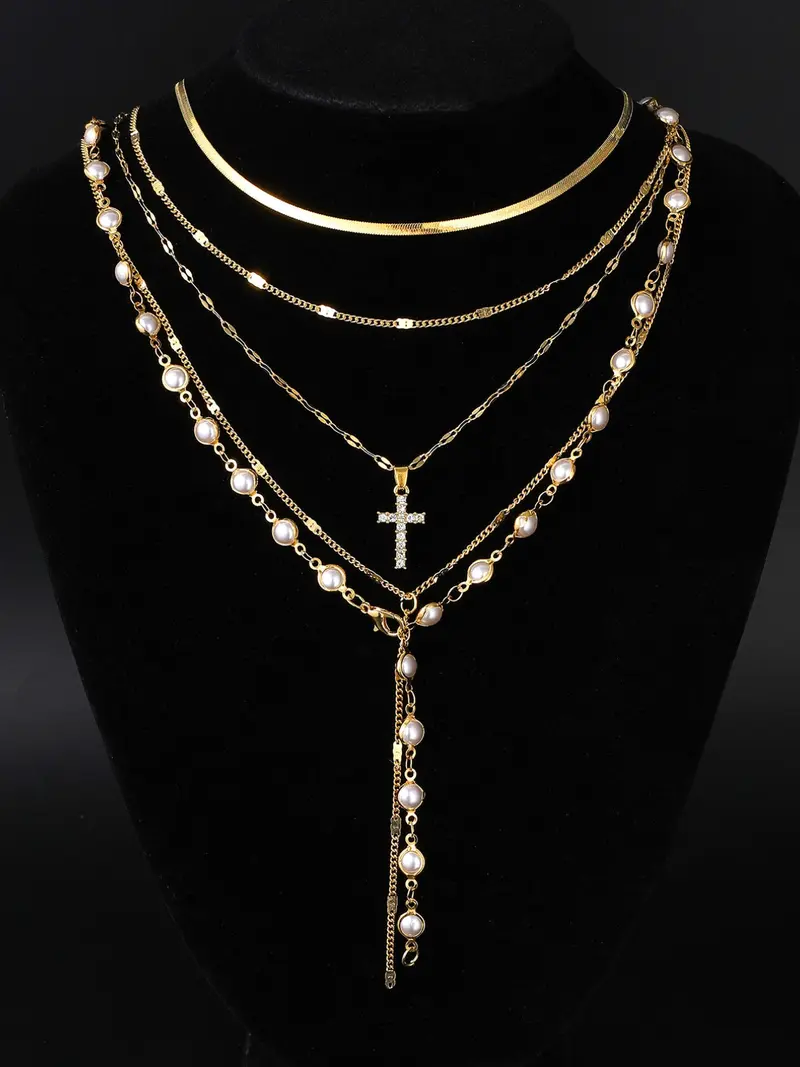 5pc Y Shape Necklace Set