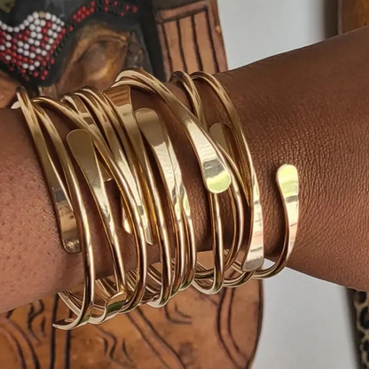 6pc Open Cuff Bangle Stack