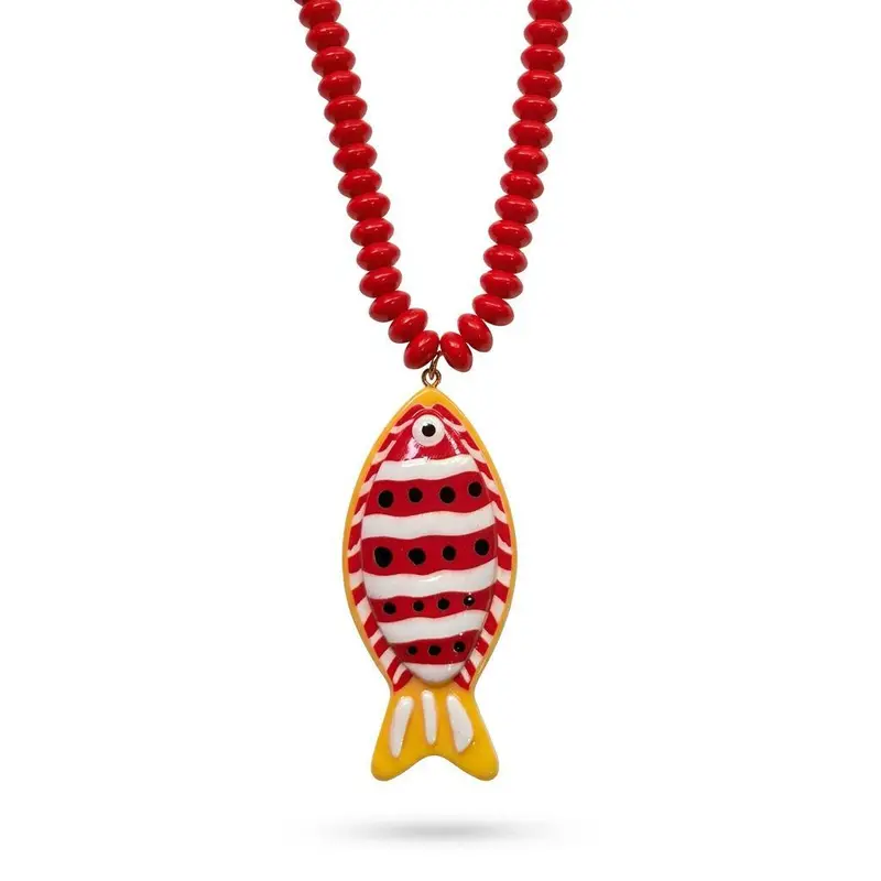 Tropical Fish Beaded Necklace