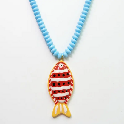 Tropical Fish Beaded Necklace