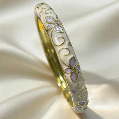 Dripping Floral Bangle