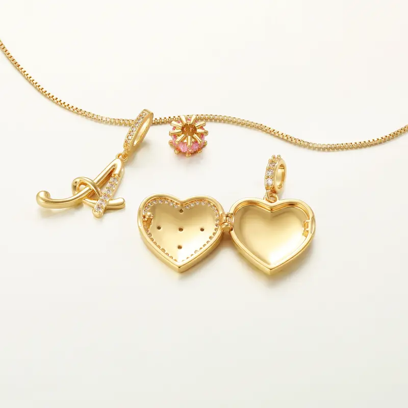 Fleur De Lis Initial Necklace