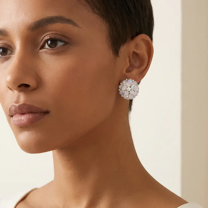 Crystal Flower Earrings