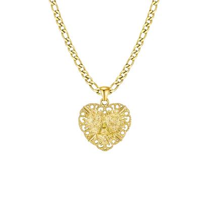 Heart Initial Necklace