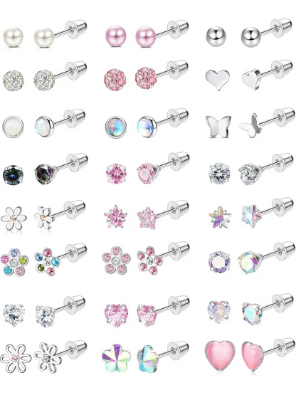 24 Pair (48 pcs) Assorted Earrings Set