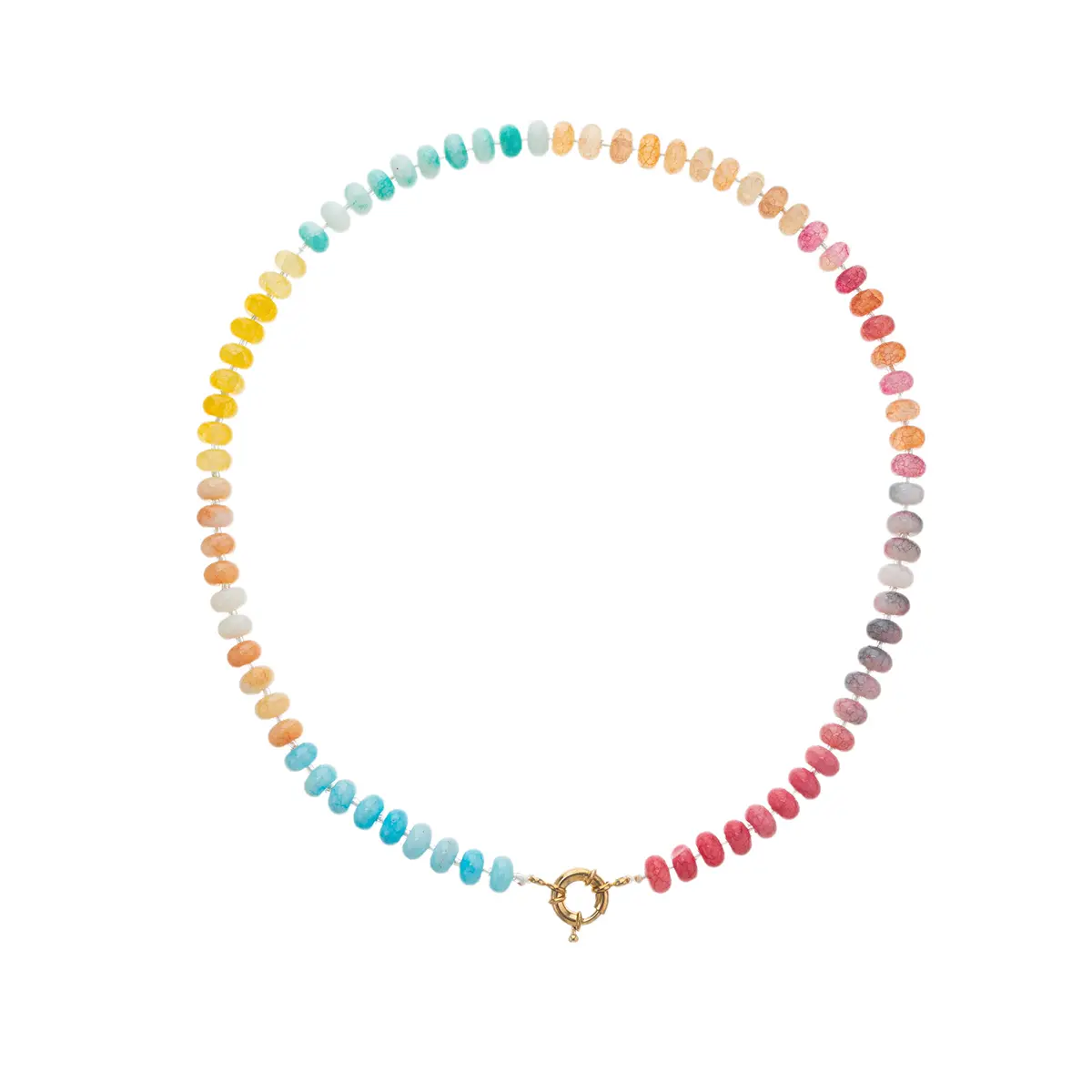 Sunset Ombre Beaded Necklace