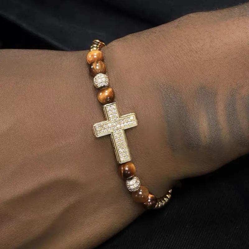 2pc Cross Bracelet Set