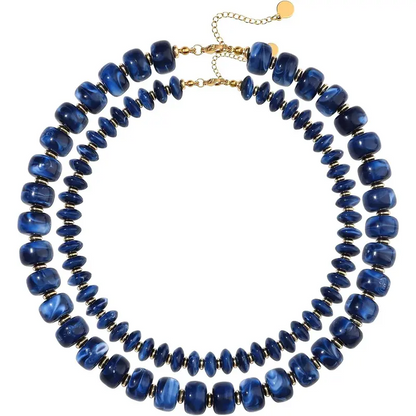 2pc Chunky Beaded Necklaces