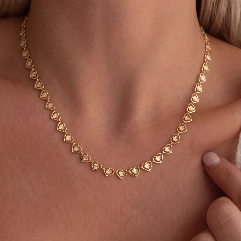 Hollow Heart Necklace