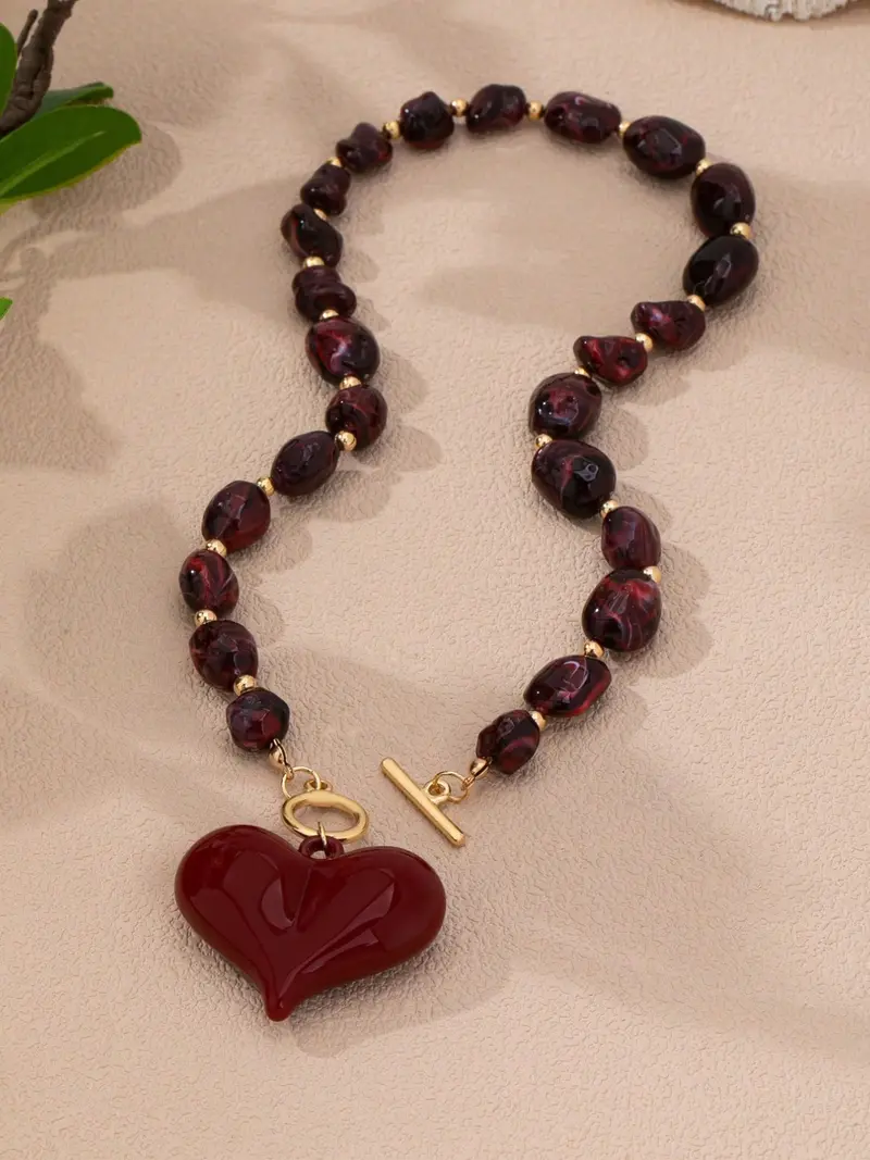 3pc Chunky Heart Necklace Set