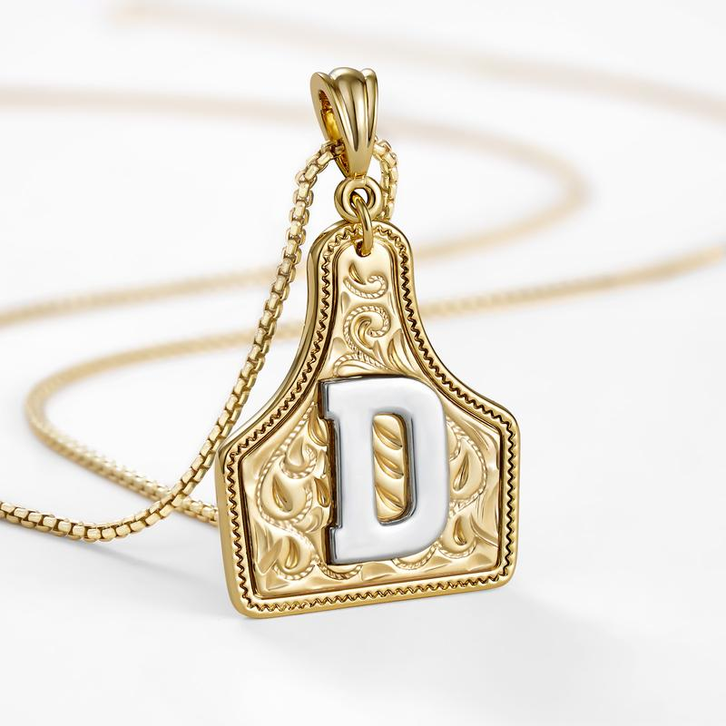 Initial Tag Necklace