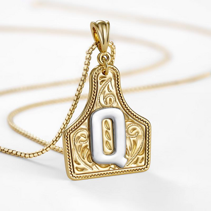 Initial Tag Necklace