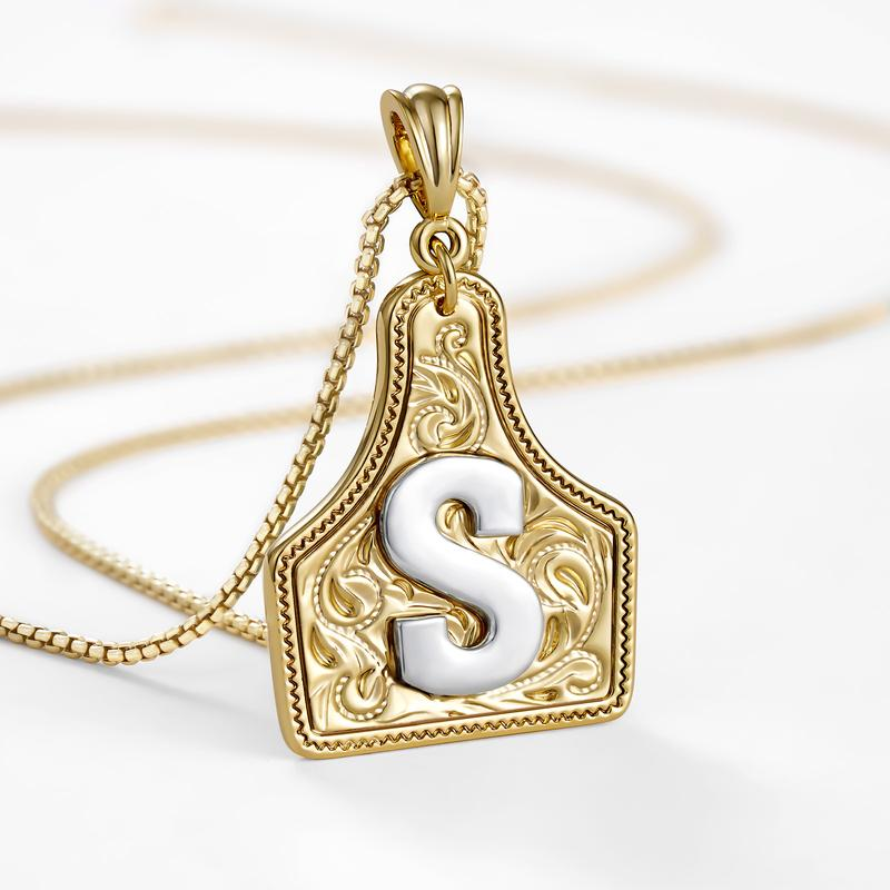 Initial Tag Necklace