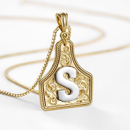 Initial Tag Necklace