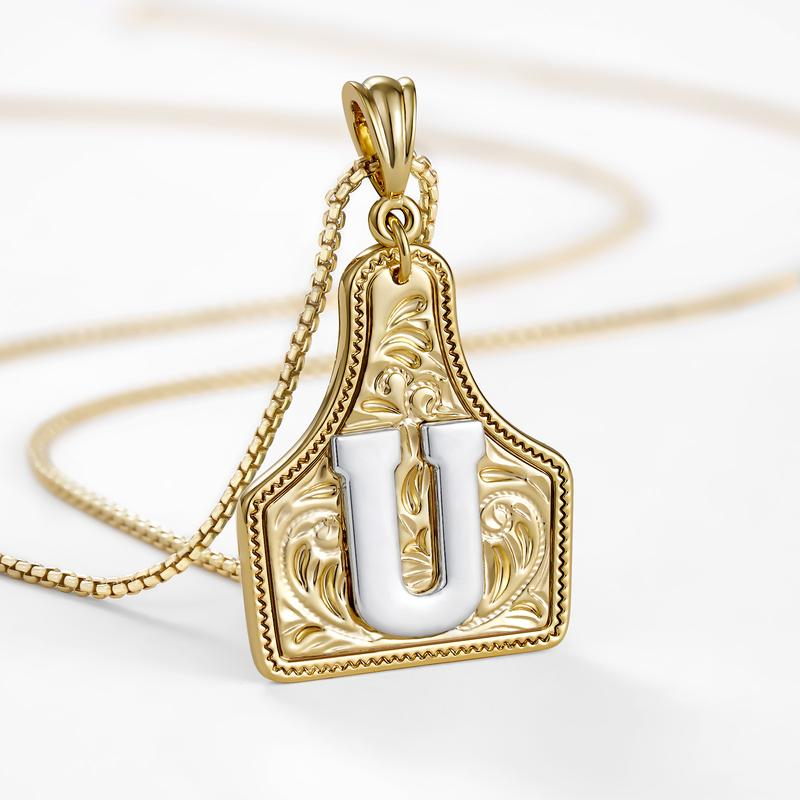Initial Tag Necklace