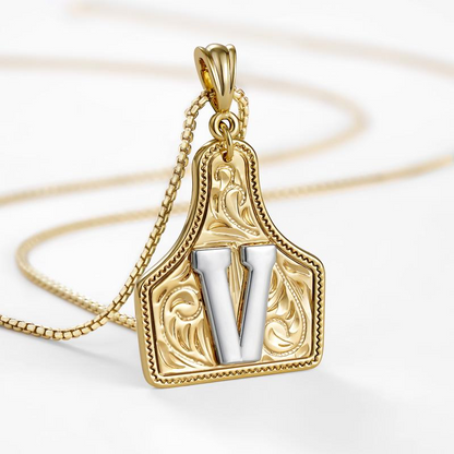Initial Tag Necklace