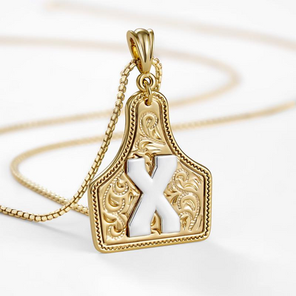 Initial Tag Necklace