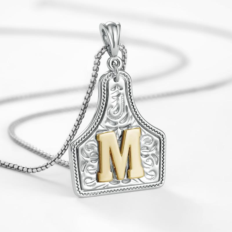Initial Tag Necklace