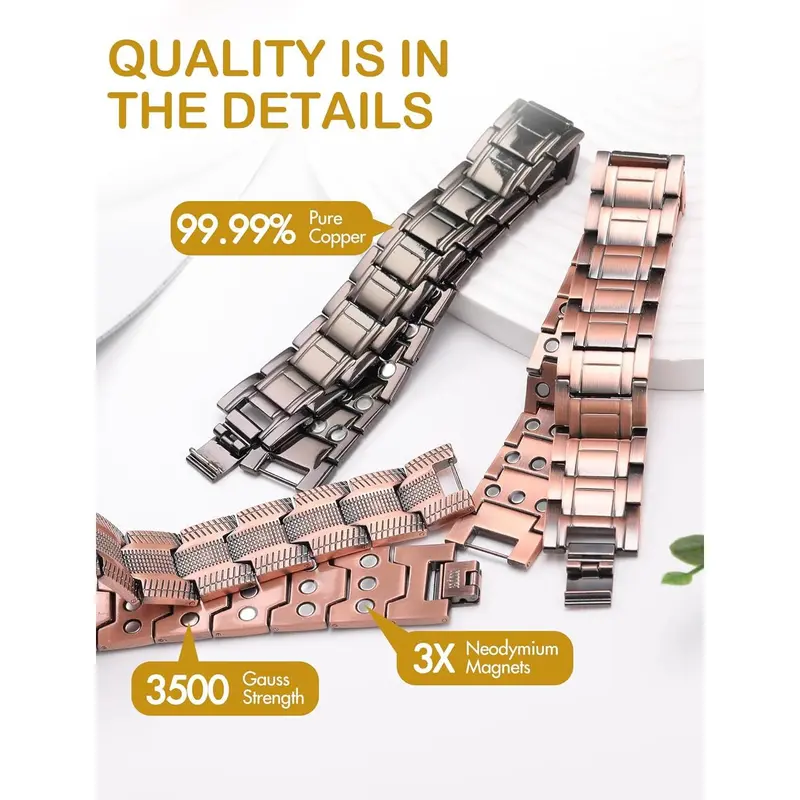 Classic Copper Magnetic Bracelet