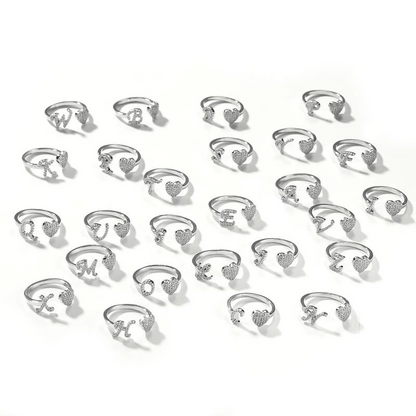 Diamond Initial Ring