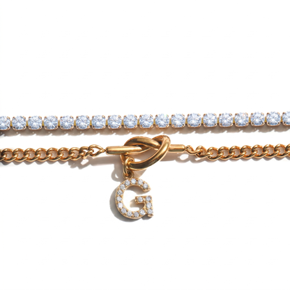 2pc Sparkle Knot Bracelet