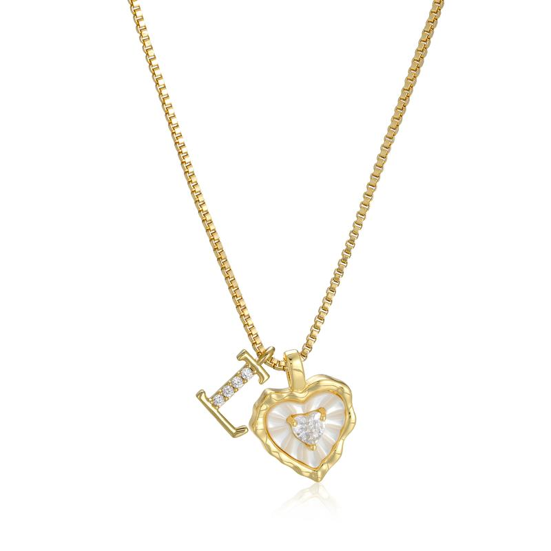Scalloped Shell Heart Necklace