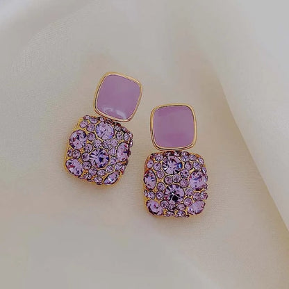 Vintage Sparkling Crystal Earrings