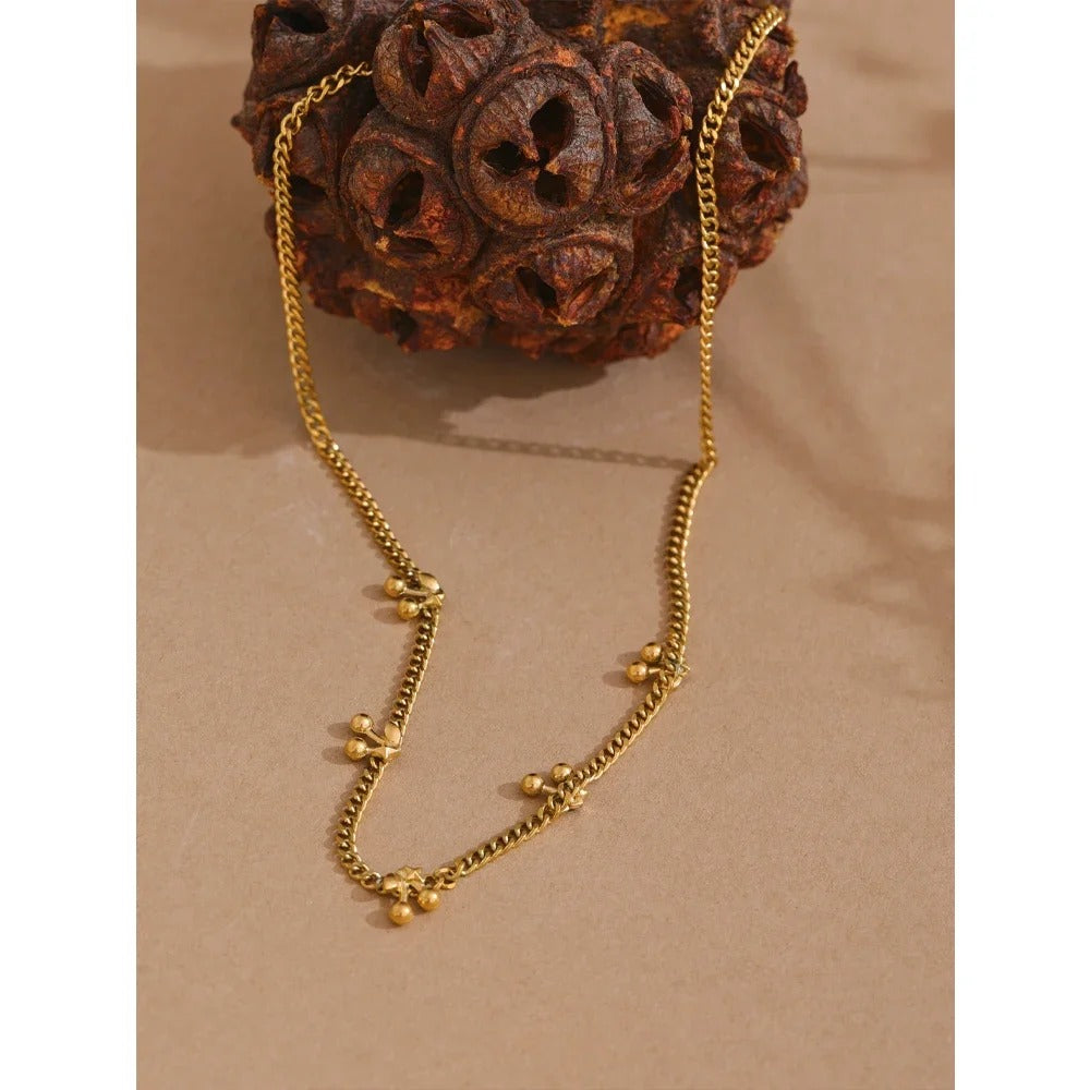 Dainty Five Cherry Necklace