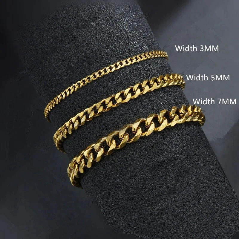 Minimal Cuban Chain Bracelet