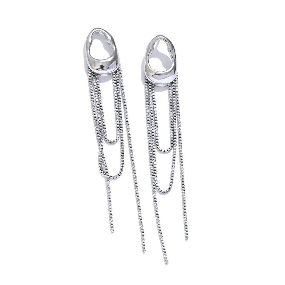 Hoop Tassel Earrings