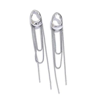 Hoop Tassel Earrings