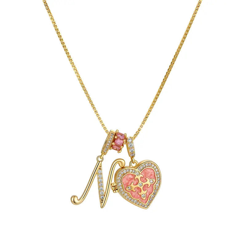 Fleur De Lis Initial Necklace