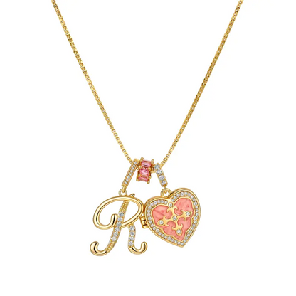 Fleur De Lis Initial Necklace