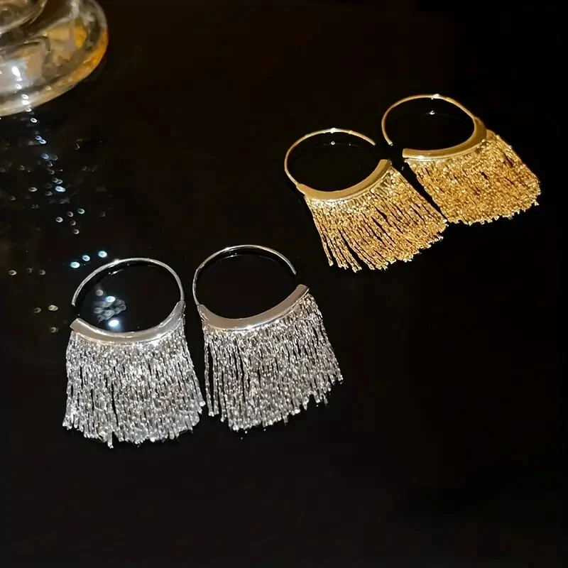 Sparkling Tassel Earrings