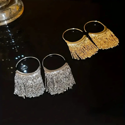 Sparkling Tassel Earrings