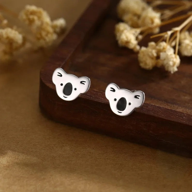 Koala Bear Stud Earrings