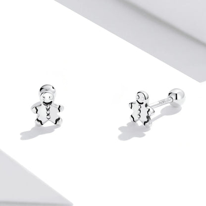 Gingerbread Man Stud Earrings