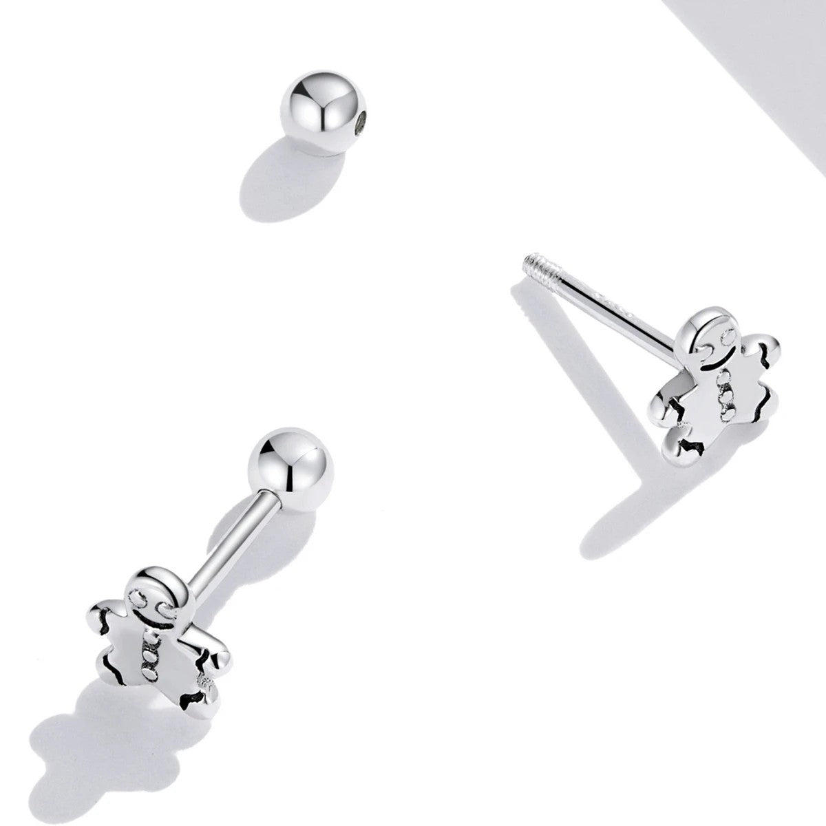 Gingerbread Man Stud Earrings